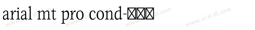 arial mt pro cond字体转换